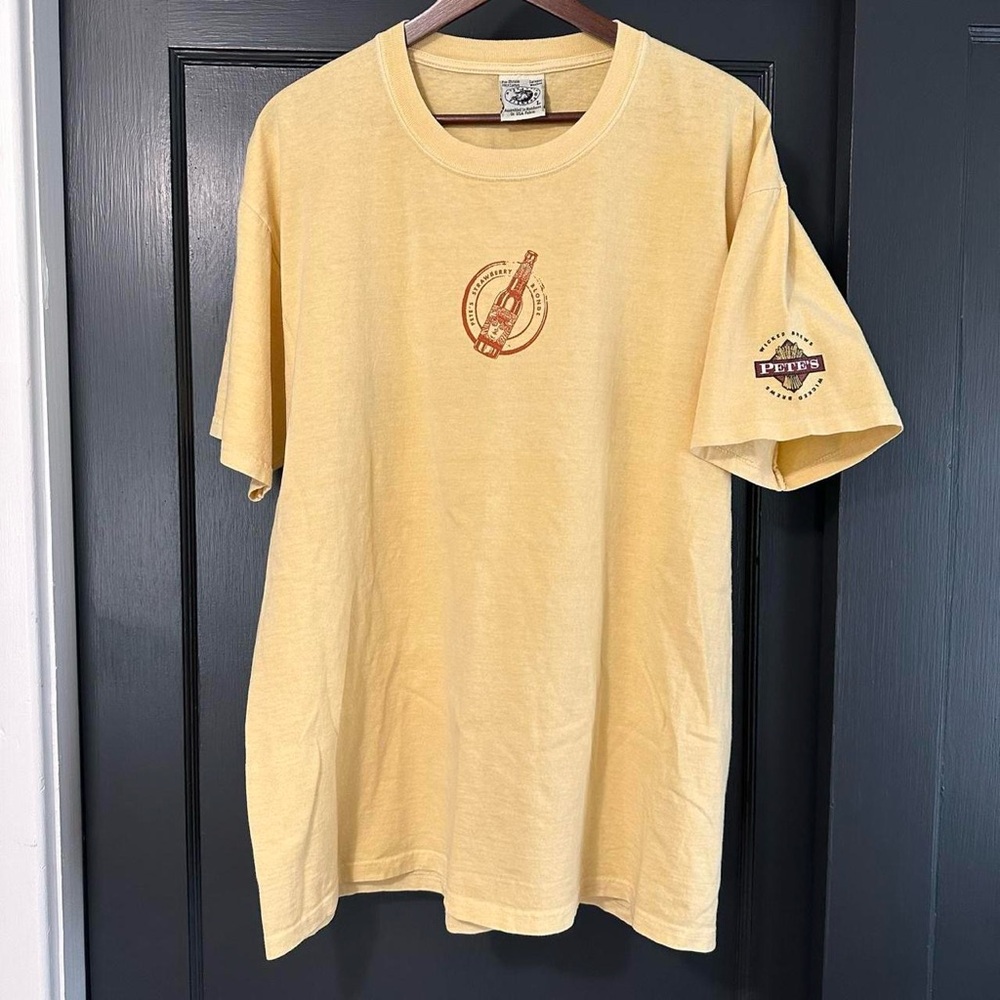 Rare vintage 90s Pete’s Wicked Brews Strawberry Blonde graphic t-shirt